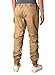 HEMOON Mens Regular Fit Twill Chino Harem Jogger Pants Large P06-Khaki