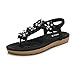 Women Bohemian Thong Sandal T-Strap Elastic Back Beach Flip Flops Sandals