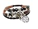 Beautiful Silver Jewelry Dragonfly and Tree of Life Three Strand Beaded Leather Zen Bracelet in Gift Box