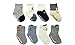 Petescilla Baby Boy Animal Fun Socks Non-Skid , S (0-2y), Combo 8-pack