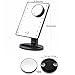 SHOWPIN Lighted Vanity Mirror with Lights,Tabletop Cosmetic Mirror with Removeable 10x Magnification Mirror,Batteries Included