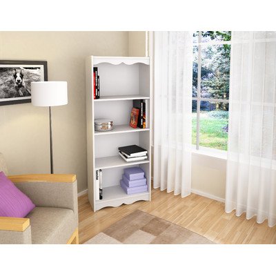Sonax lhn-711-s hawthorn 60" tall bookcase in frost white