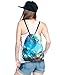 Ababalaya 3D Print Drawstring Backpack Rucksack Shoulder Bags Gym Bag, Universe