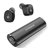 Wireless Earbuds, OYRGCIK Bluetooth Headphones 5.0 Mini Stereo Headset with Microphone In Ear Sport Sweatproof Earphones with Charging Case for iPhone XS Max XS X 8 7 Plus Samsung Android Smart Phones