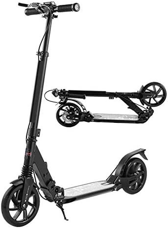 大人用 キックボード 成人用キックスクーター 大車輪 ディスクブレーキ 折りたたみ式 高さ