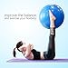 CPOKOH Exercise Ball Anti-Burst Non-Slip Extra Thick Massage Fitness Ball for Yoga,Pilates,Workout, Balance, Therapy, Desk Chair with Foot Pump (Gray, 65cm) (Blue, 75cm)