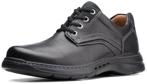 Clarks Un Brawley Pace Black Tumbled Leather 13 D (M) at Amazon