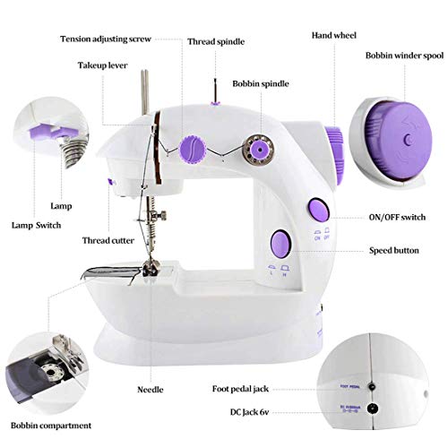 Portable Sewing Machine, Mini Electric Sewing Machines, Household