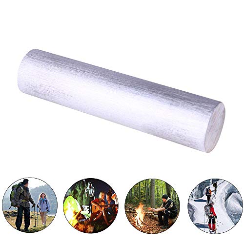 Womdee Dia 21mm x L 90mm/0.82″x 3.54″ High Purity 99.99% Magnesium Metal Rod Mg Fire Starter Survival Emergency Rod Well Sparks for Camping Hiking