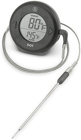 ThermoWorks DOT Professional Probe Style Alarm Thermometer with Pro-Series High Temp probe (Black) by ThermoWorks