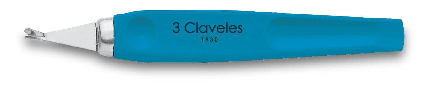 3 Claveles 12352 Cortacuticulas, Stainless Steel, 10 cm