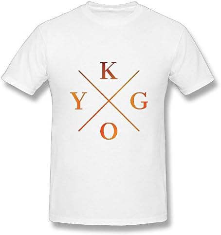 RoZikRA Men's Kygo Tshirts - Funny Tee White M