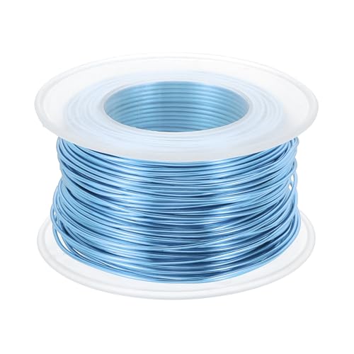 PATIKIL 18 Gauge 1mm Aluminum Craft Wire, 98.4 Ft Metal Wire Armature Bendable Wire for Jewelry Making Metal Wrap DIY, Steel Blue at Amazon