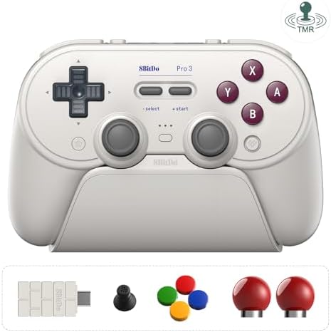Amazon.com: 8Bitdo Pro 3 Bluetooth Controller for Switch1/2, PC