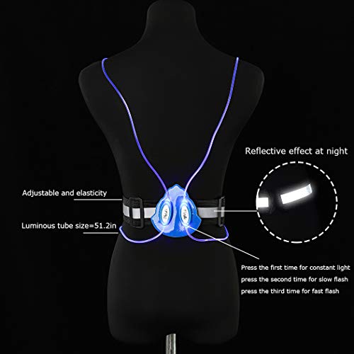 BODIY Reflective Vest Gear Led Running Light Walking Sport Motorcycle