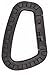 LeBeila Plastic Carabiner Clips - 2 Polymer D-Ring Keychain Tactical Backpack Quickdraw