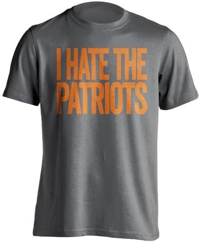 Beef Shirts I Hate The Patriots - Haters Gonna Hate Shirt - Teal and Orange Versions - Text Design