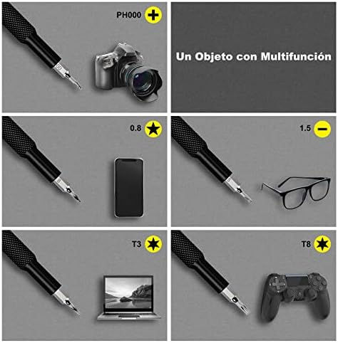 Destornilladores Precisión, 25 en 1 Kit Destornilladores Pequeños with 24 Puntas, Juego Destornilladores Precision for Mobile Phone, Smartphone, Game Console, Tablet, PC