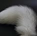 Fosrion Huge Fluffy White Gray Fox Tail Fur Cosplay Toy Alopex Lagopus Ring