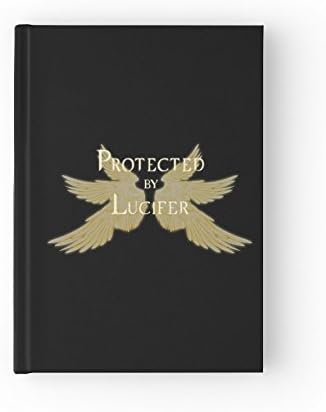 Supernatural Protected by Archangels Hard Cover Journal, Book, Diary, Gabriel, Michael, and Lucifer Available, You Choose Paper Style (Blank Paper, Lucifer (Light Wings))