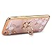 ikasus iPhone 6 Plus Case,iPhone 6S Plus Case, [Glitter Crystal Plating Butterfly Floral] Luxury Bling Diamond Rhinestone Clear TPU Case for iPhone 6/6S Plus 5.5