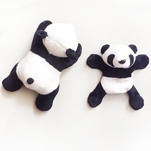 Panda Bear Toy Plush Animal 3D Refrigerator Magnets Sticker Dry Erase Board Magnets Or Any Metal Surfaces for Kids and Kitchen Home Decoration(10cm x 10cm)(Panda)