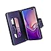 Samsung Galaxy S10 Plus Case,Galaxy S10+ Wallet Case,FLYEE 9 Card Slots High Capacity PU Leather Magnetic Protective Cover with Mirror and Wrist Strap for Galaxy S10 Plus 6.4 inch-Purple