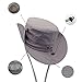 OMECHY Waterproof Outdoor Bucket Mesh Hat Summer UV Protection Sun Cap Boonie Fishing Camouflage Hat,Grey