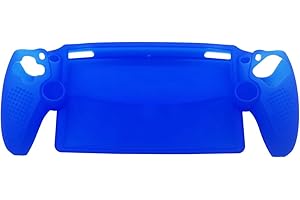 HESUPY Protective Case for Sony PlayStation Portal, Silicone Sleeve Soft Skin Cover Case Dust-proof Anti-drop Protector for PS Portal Game Console (Blue)