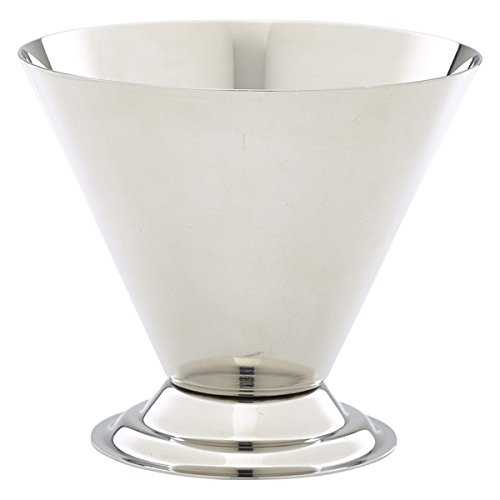 Genware NEV-SUNC10 Stainless Steel Conical Sundae Cup