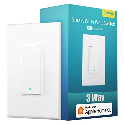 3 Way Smart Switch, Meross Smart Light Switch Supports Apple HomeKit