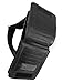Black Leather Holster Style Travel Wallet