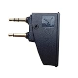 QC15 Airplane Headphone Adapter Fit for Bose QuietComfort 2 QC3 QC15 QC25 QC35 SoundLink AE2 AE2W and More Headphones, Golden Plated 3.5mm Jack