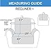 RHF Reversible Oversized Recliner Cover, Slipcovers for Recliner, Oversized Chair Covers, Pet Cover for Recliner, Machine Washable(XRecliner:Oversized: Light Beige/Light Beige)