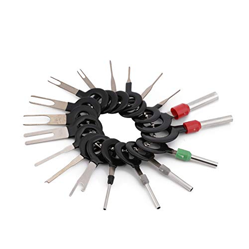 NCElec 18pcs Auto Terminals Removal Key Tool Set,Car Electrical Wiring Crimp Connector Extractor Puller Release Pin Kit - Thumbnail 5
