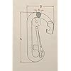 2-Pieces-Stainless-Steel-316-Spring-Hook-Carabiner-516-Marine-Grade-Safety-Clip