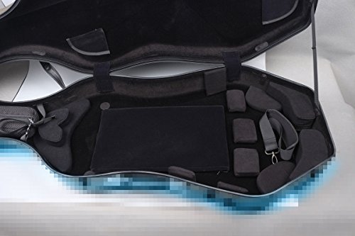 image for Yinfente 4/4 Cello case Mixed Carbon Fiber Full size Hard case Hard Sh