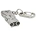 Amasky Stainless Steel Double Tubes High Decibel Outdoor Life-saving Emergency Whistle (Nw 21)
