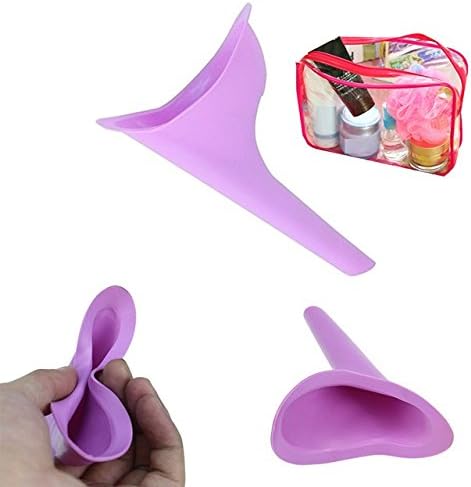portable urinal device -pee holding device and waterproof bag, pee standing device, Cosmetic bag. Essential for traveling.