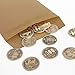 120 Pack Self-Adhesive Coin Envelopes Kraft Mini Small Parts Envelopes for Coin Seed Storage