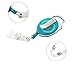 ljdeals Retractable Badge Holder Carabiner Reel Clip On ID Card Holder Translucent, Pack of 10- Assorted Colors