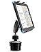 ARKON Mounts Car Cup Holder Tablet Mount | 360-degree Swivel Tablet Holder | All-Weather Composite Construction | Adjustable Grip for Customized Fit | Compatible with iPad, Galaxy, Pixel and More