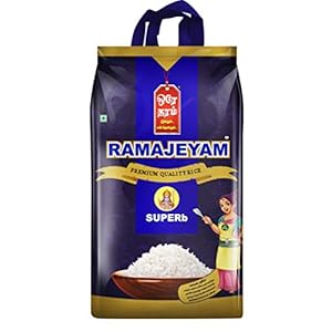 RAMAJEYAM Premium Rice Ramajeyam Superb Sona Masuri Ponni – Boiled Rice 10Kg