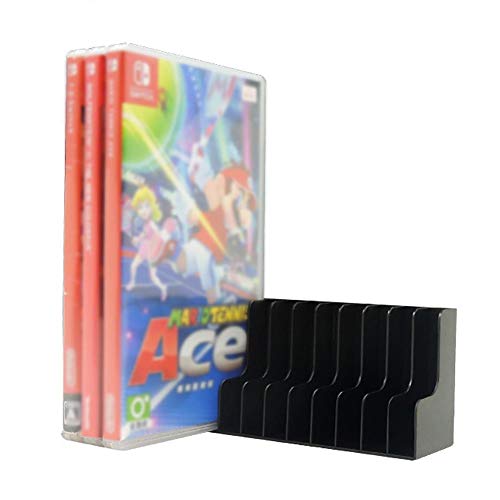 Sanmubo Game Card Box Game Disc Holder Storage Rack for Nintendo Switch-Black