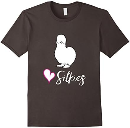 Men's Silkie Chickens Shirt- Silkies -Love Silkies Chicken T-shirt 3XL Asphalt