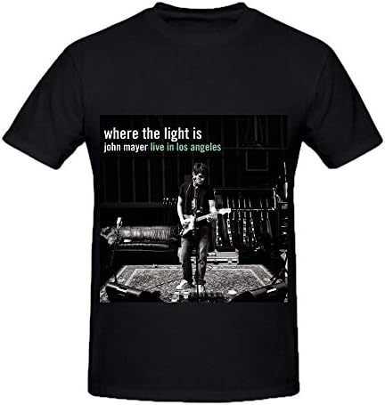 Nydia Laura John Mayer Where The Light is John Mayer Live in Los Angeles Roll Mens O Neck Digital Printed Shirt XXXX-L