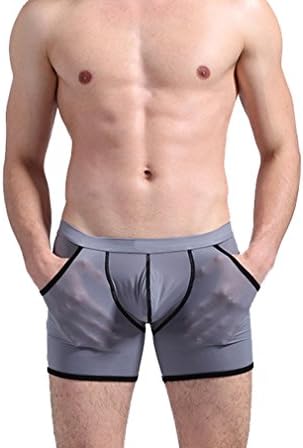 Lidoso Mens Ice Silk Boxer Underwear Short Homewear