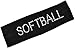 SOFTBALL Headband Funny Girl Designs Rhinestone Cotton Stretch Headband for Girls, Teens and Adults Great Team Gift!