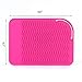 NX Heat Resistant Silicone Travel Mat for Curling Irons,Flat Irons Hair Straightener, Curling Wand, Makeup 9.0″ x 6.5″ (Mat, Pink)thumb 1