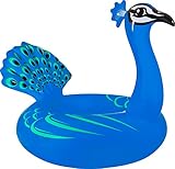 Coconut Float Peacock Swimming Pool Float, 61